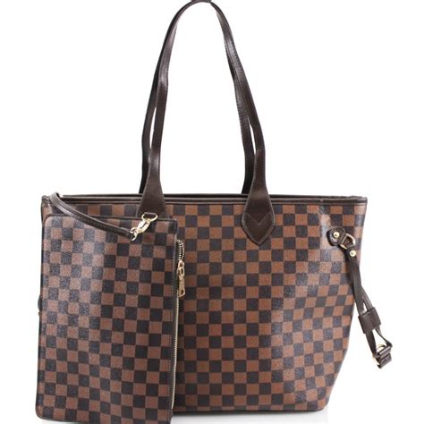 brown lv handbag|louis vuitton brown checkered bag.